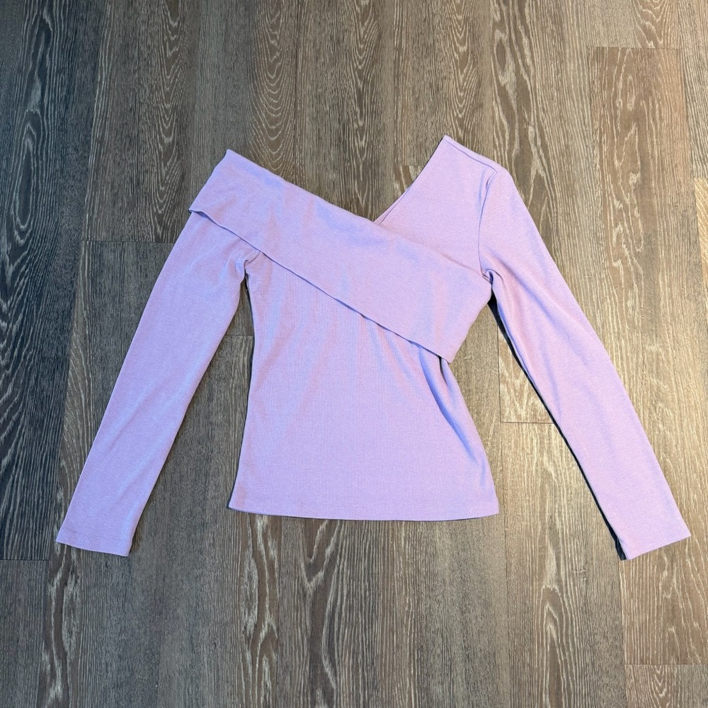 Lavender Off-Shoulder Top